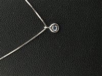 Collana Gioielleria Dossena  Donna in Oro bianco Zaffiro COOR-164-253